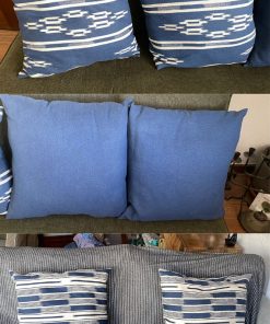 Set 6 fundas de cojín azules