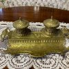 Tintero doble fundido Bronce