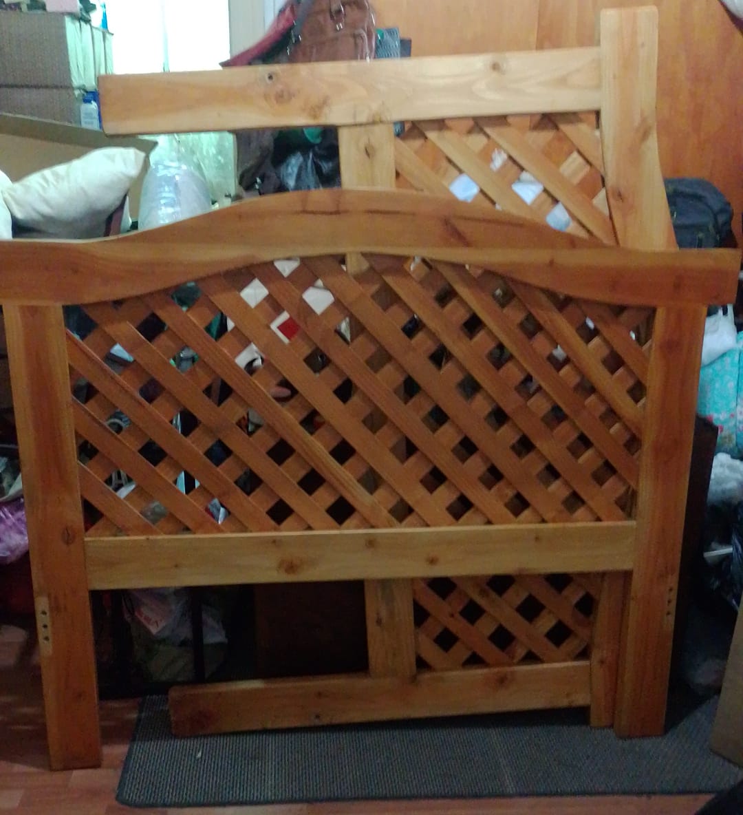 Cama 2 plazas Treillage Muebles Pelequén con colchón - Imagen 3