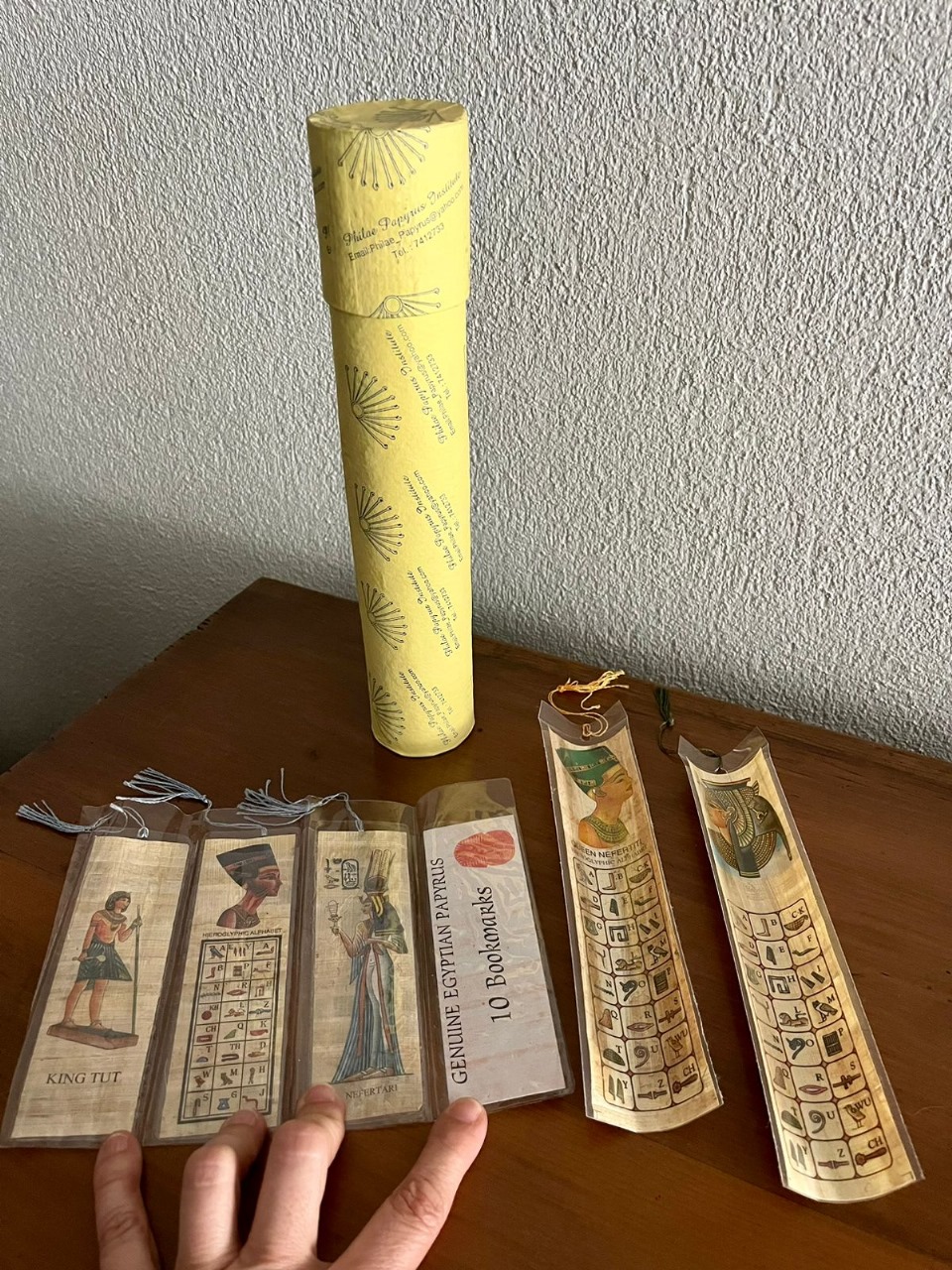 Set 5 marcador de libros Papiro