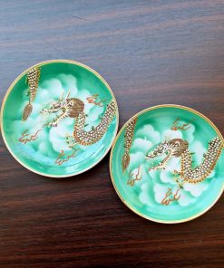 Juego 12 platos con relieve Oriental