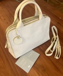 Cartera Ridley London cuero blanco