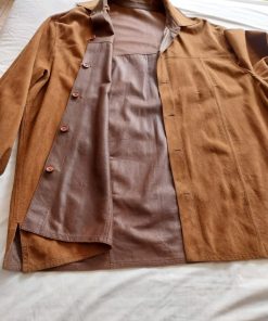 Camisa cuero y gamuza reversible