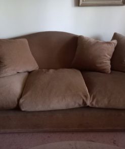 Sofá 3 cuerpos café