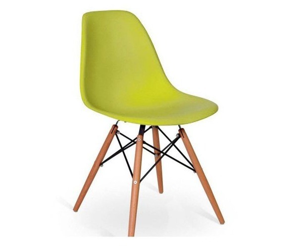 Par sillas eames verde limón