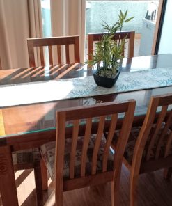 Juego de comedor 6 sillas Roble macizo