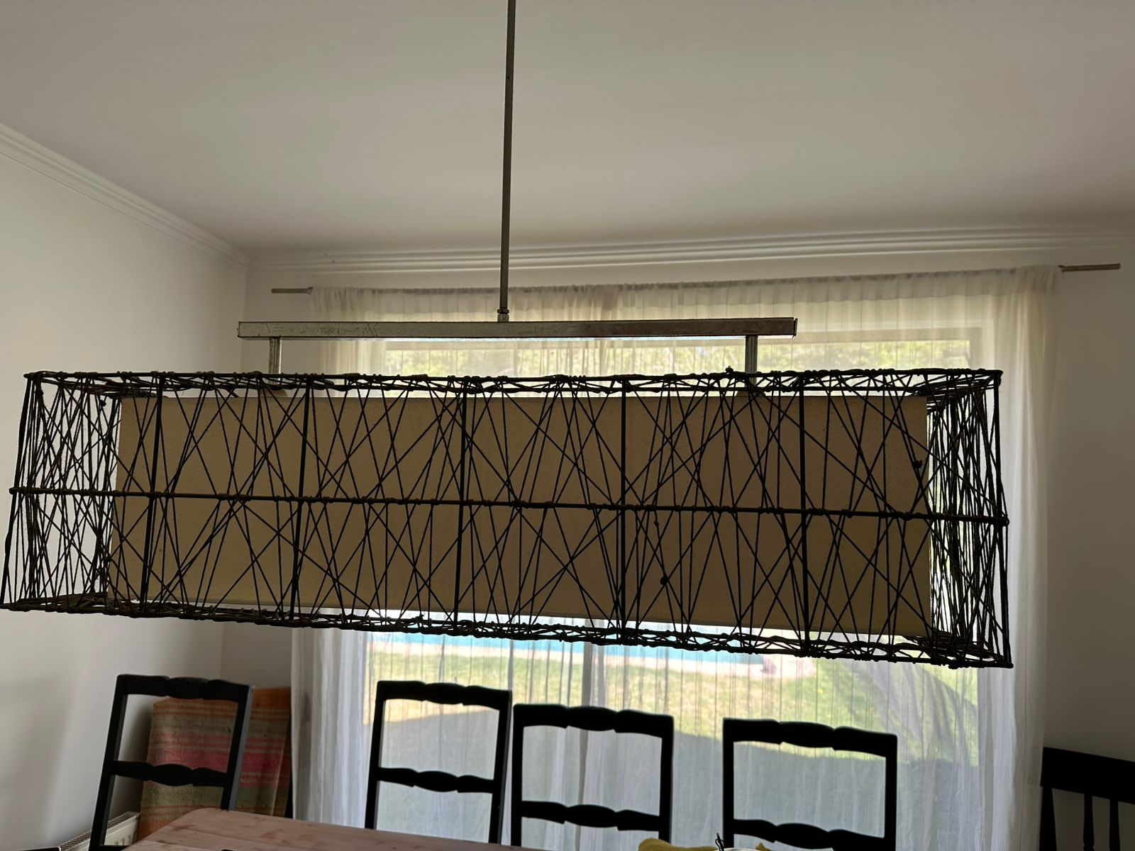 Lámpara de techo rectangular Rattan - Imagen 3