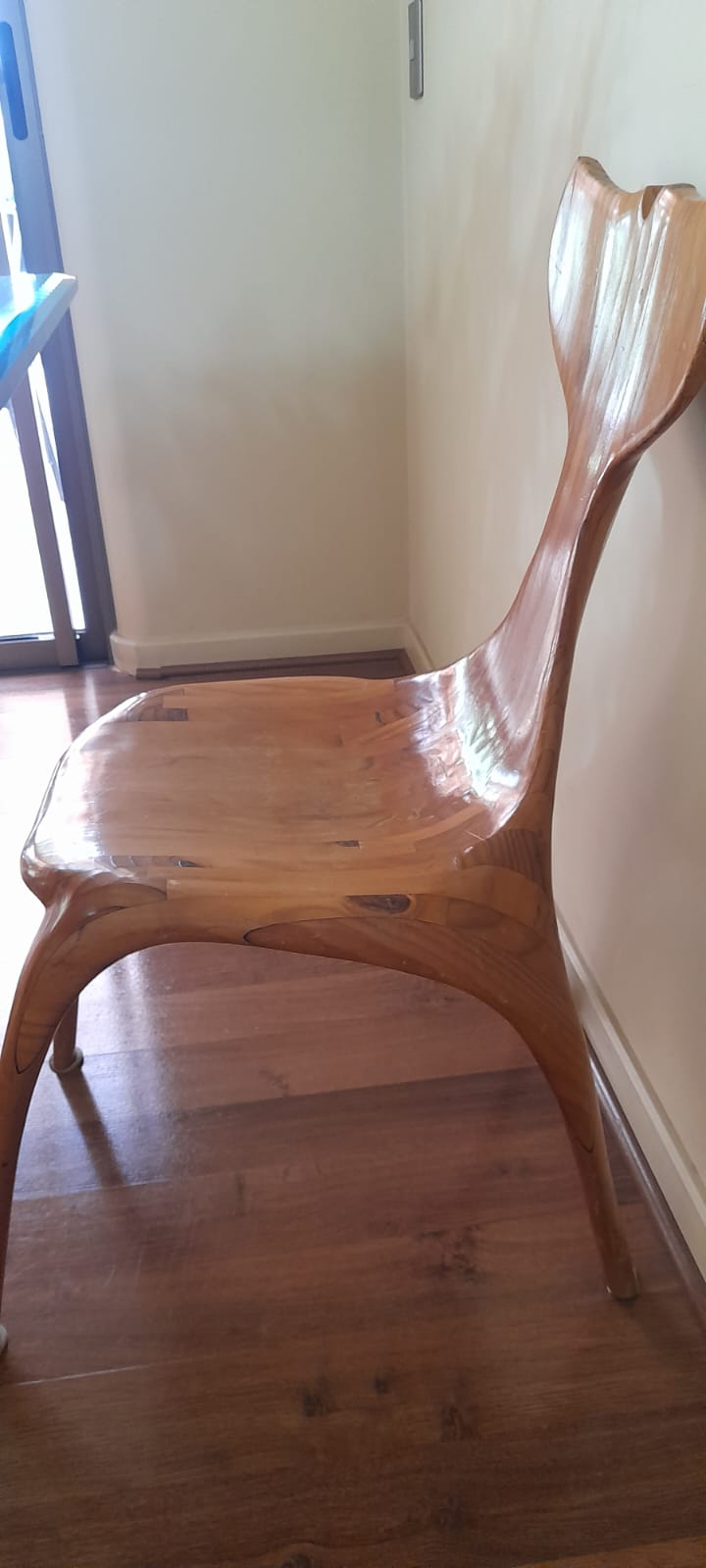 Juego de comedor vidrio templado con 10 sillas de madera - Imagen 5