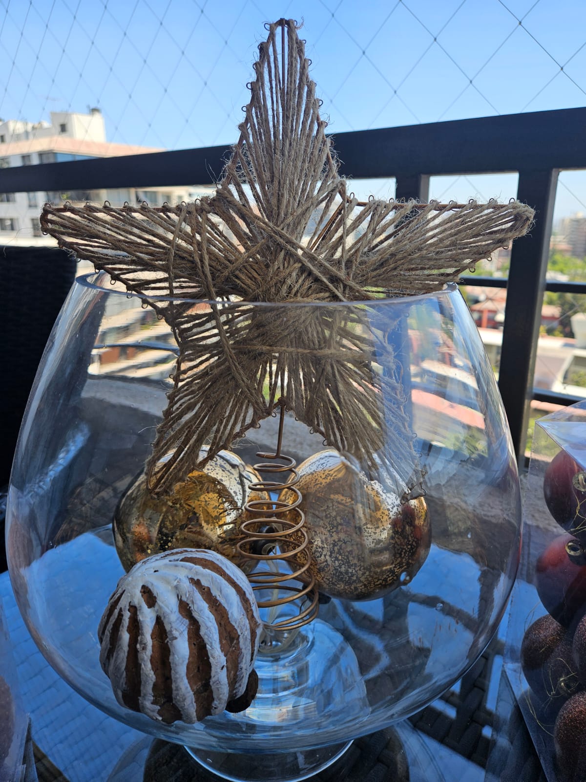 Set adornos navidad tonos bronce - Imagen 2