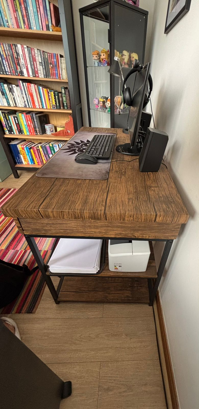 Escritorio melamina y fierro Just Home Collection - Imagen 5