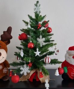 Set adornos navidad con árbol