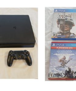 PlayStation 4 Slim de 1TB con controles y juegos