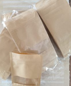 Set bolsas papel Kraft con ventana