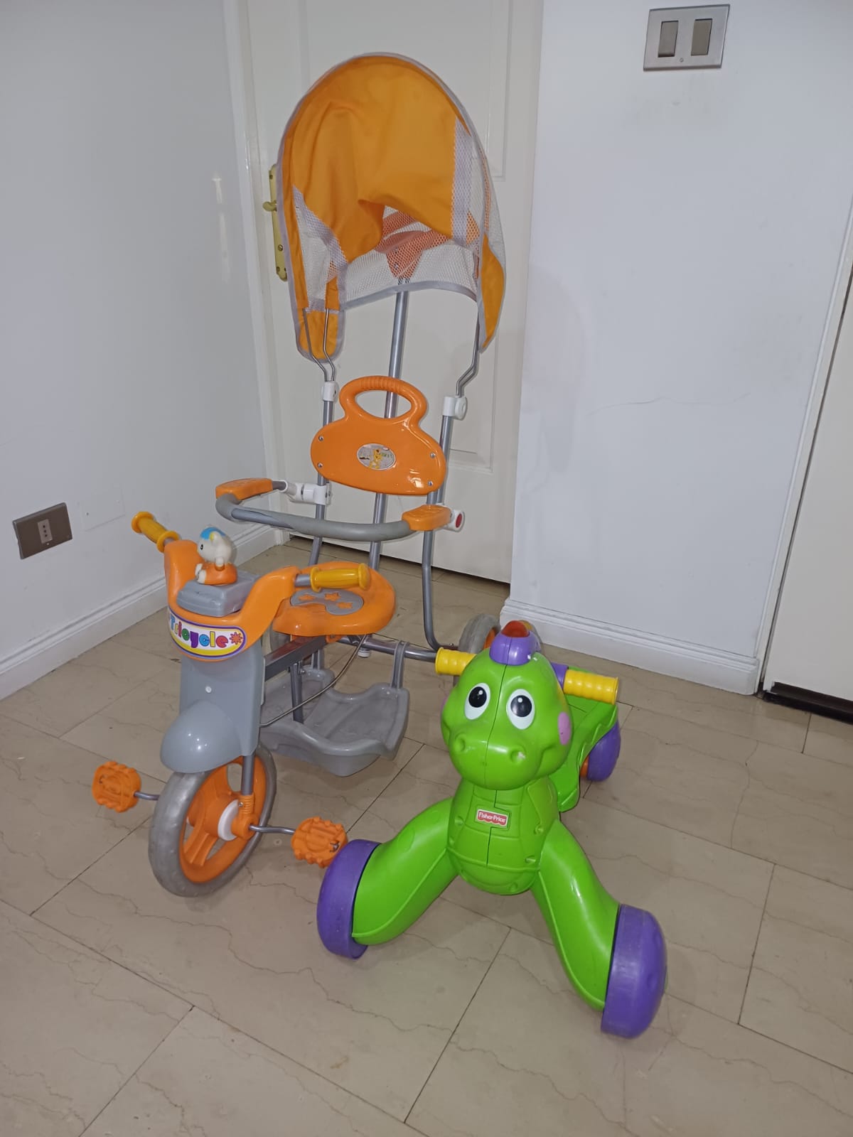 Triciclo paseo con toldo - Imagen 2