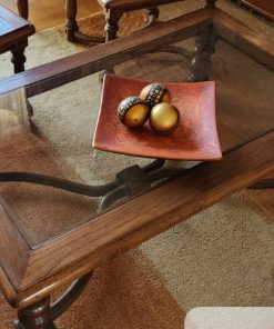 Mesa de centro Encina con vidrio