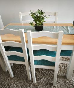 Juego comedor madera 6 sillas