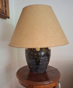 Lámpara de mesa tonos verde