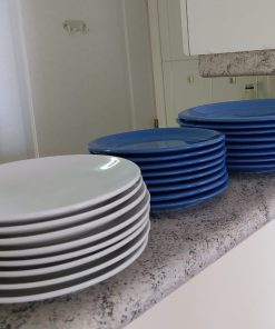 Set 24 platos cerámica azul y blanco