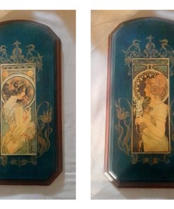 Pinturas Art Noveu en madera
