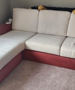 Sofá seccional izquierdo bicolor