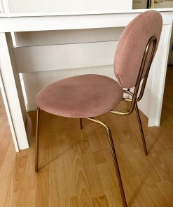 Silla rosa y dorado Sur Diseño