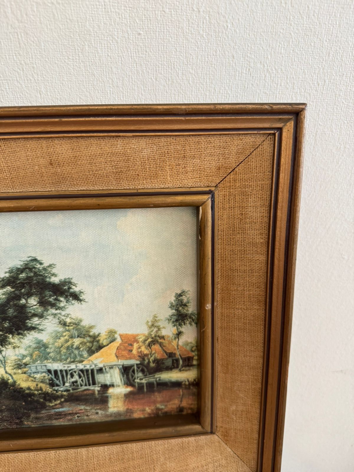 Cuadro paisaje rural oleo - Imagen 2