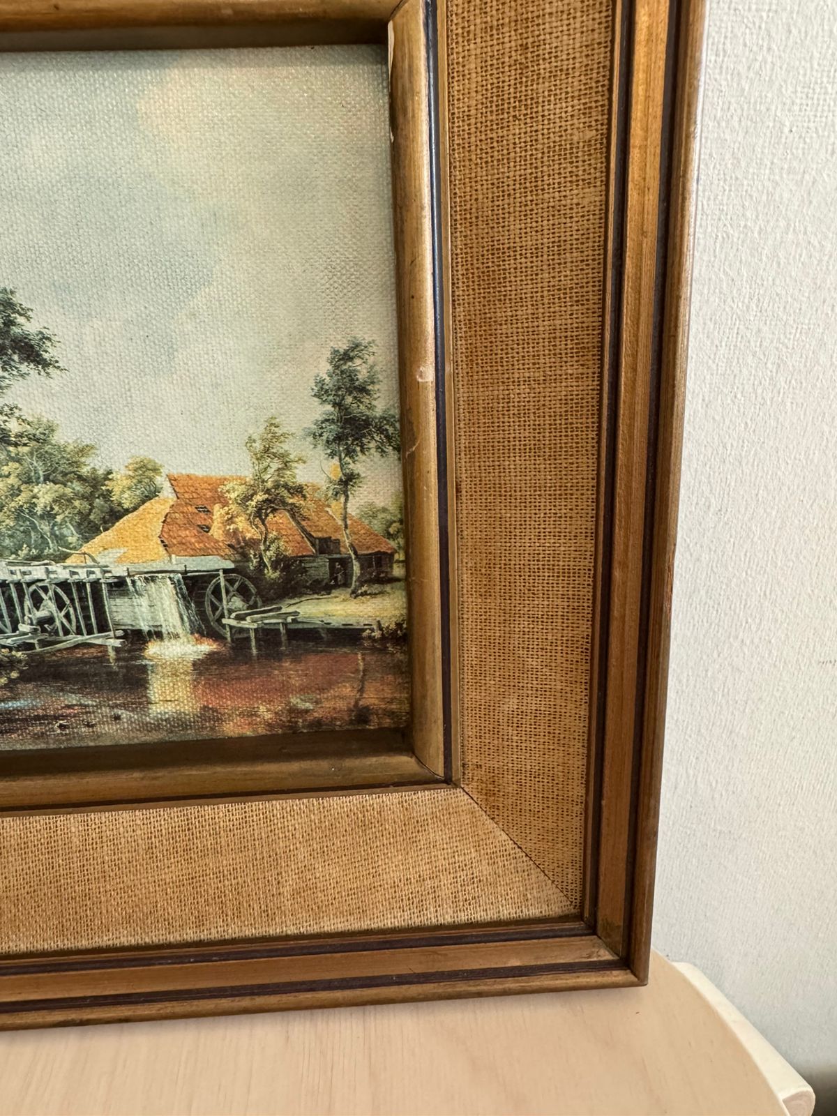 Cuadro paisaje rural oleo - Imagen 3