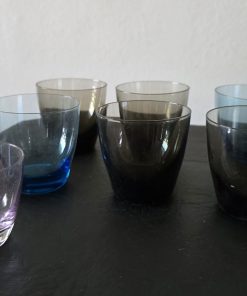 Set 6 vasos cristal de colores