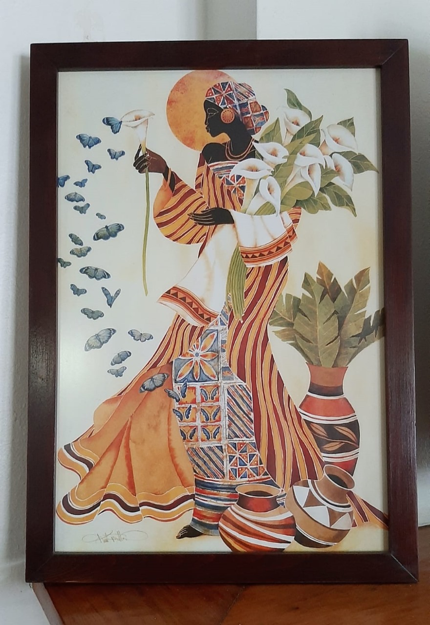 Par de laminas africanas