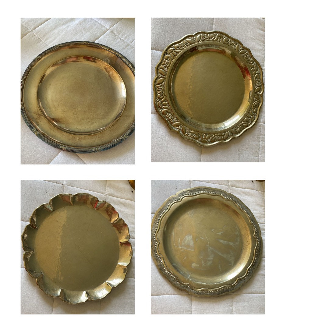 Set 4 platos de plaque