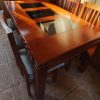 Juego de comedor madera y 6 sillas