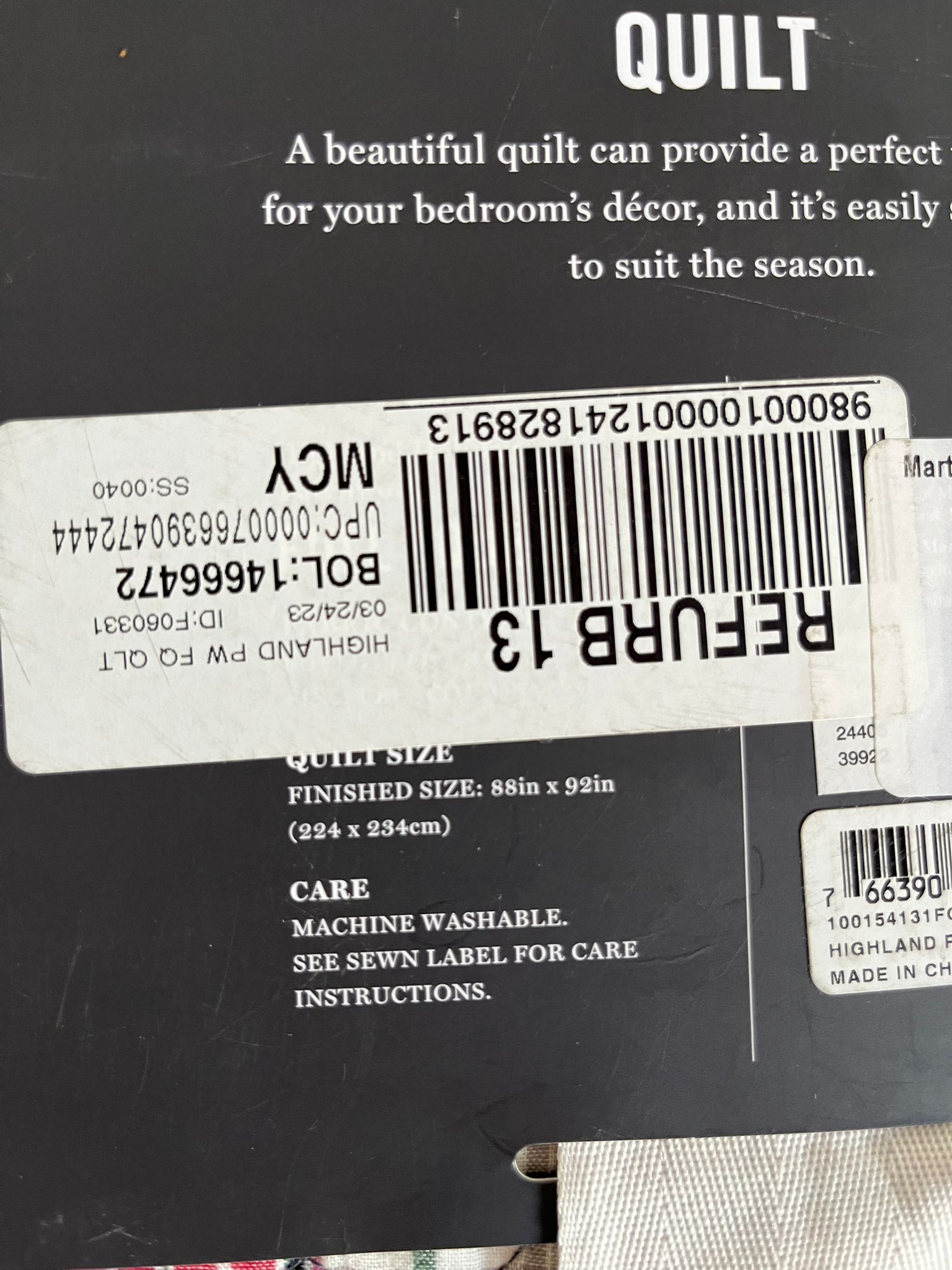 Cubre camas Queen Full Martha Stewart - Imagen 2