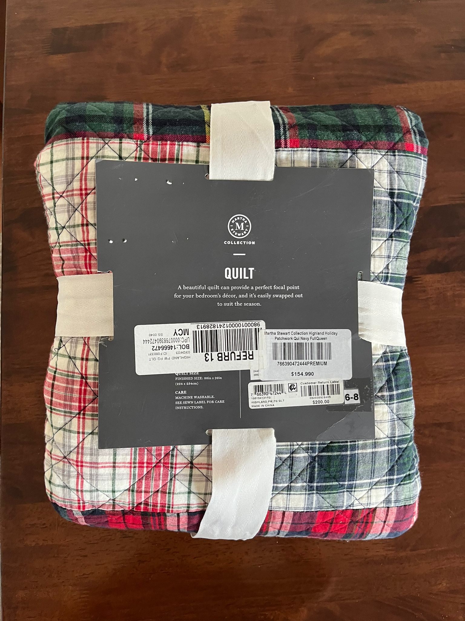 Cubre camas Queen Full Martha Stewart - Imagen 4