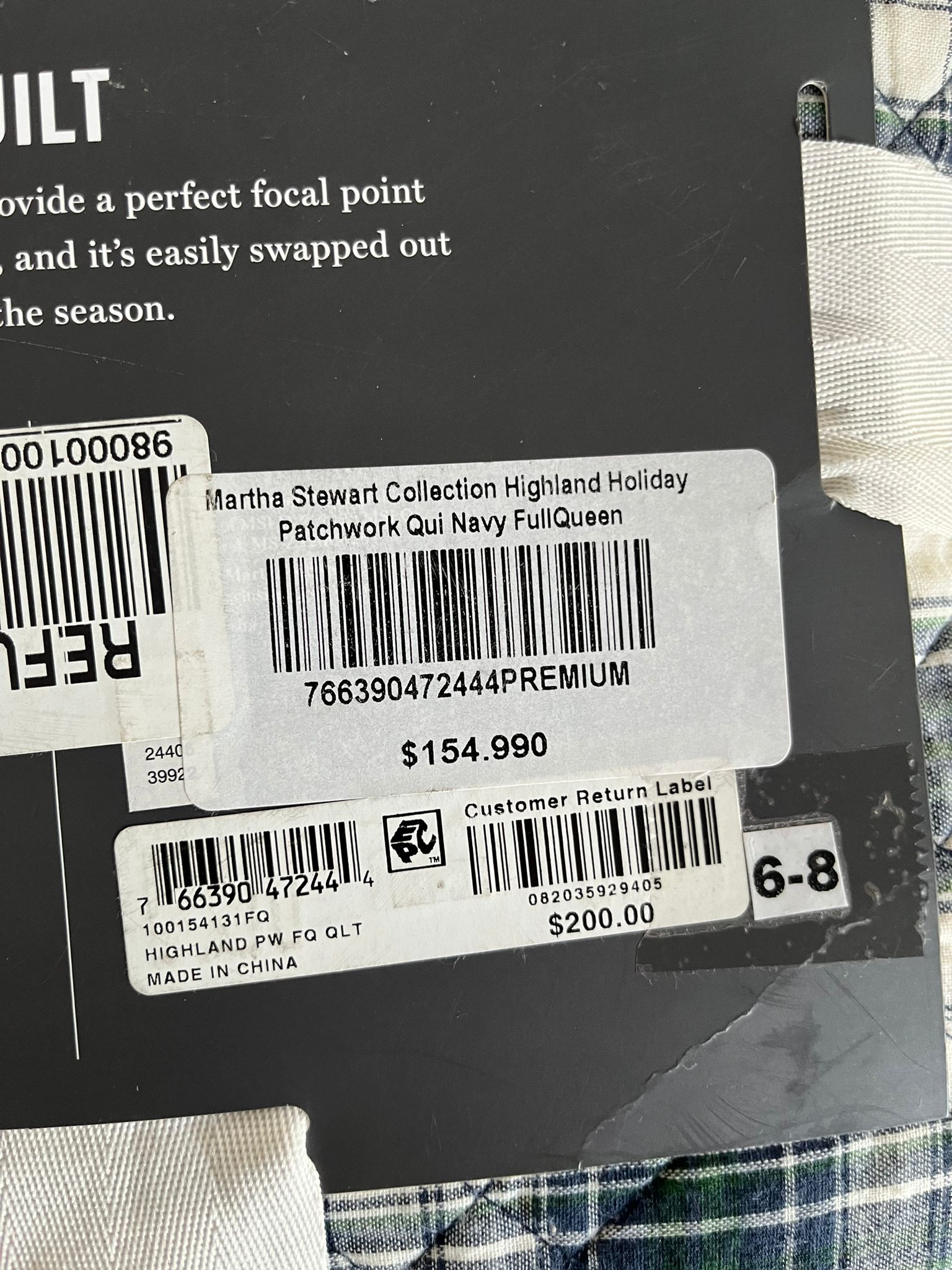 Cubre camas Queen Full Martha Stewart - Imagen 5