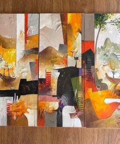 Cuadro tríptico acrílico