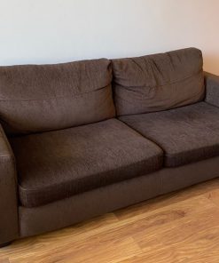 Sofá 3 cuerpos café Rosen
