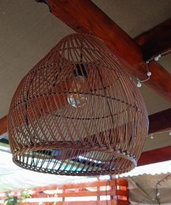 Lámparas de techo mimbre