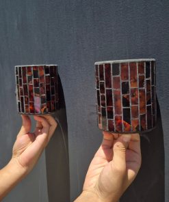 Aplique de pared tipo Tiffany