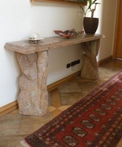 Arrimo mesa piedra natural adosado