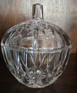 Bombonera de cristal redonda