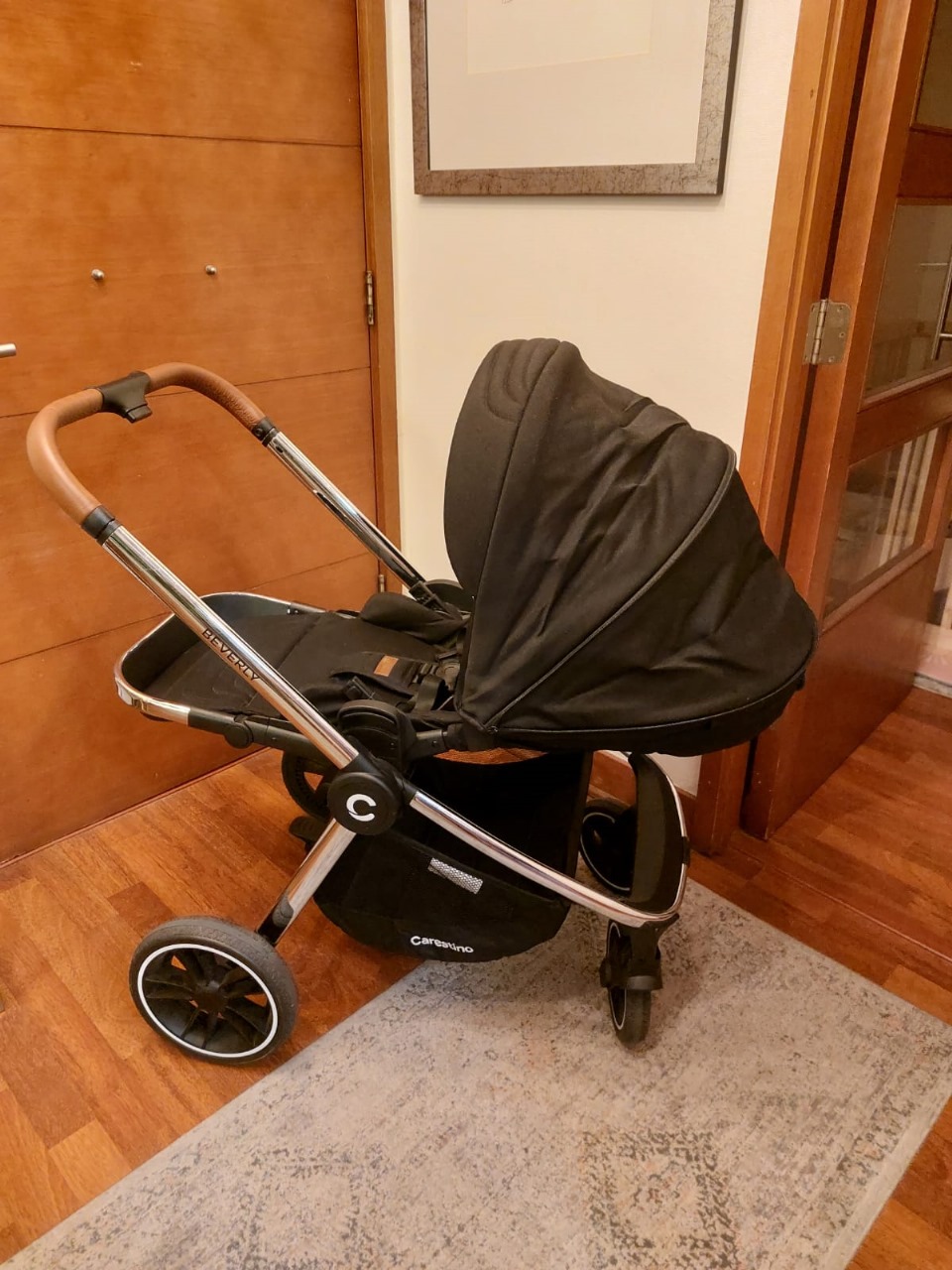 Coche Carestino con moisés y silla de auto