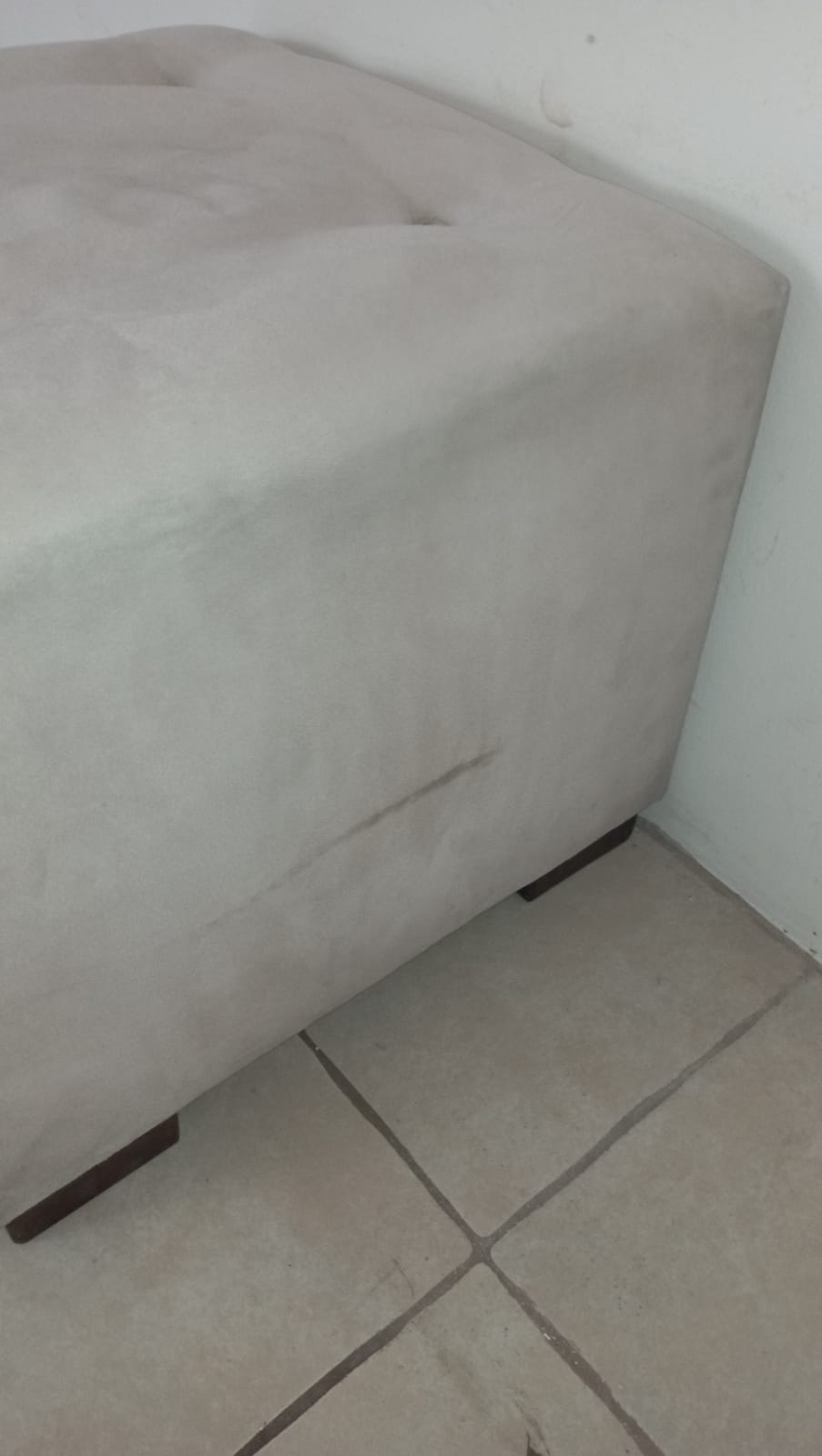 Pouf cuadrado blanco - Imagen 3