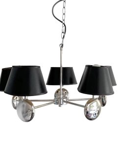 Lámpara de techo cromada 5 luces 