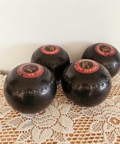 Juego de 4 bolas australianas de bowling de césped
