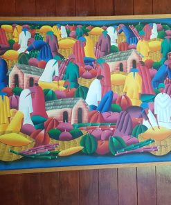 Cuadro oleo cosechas