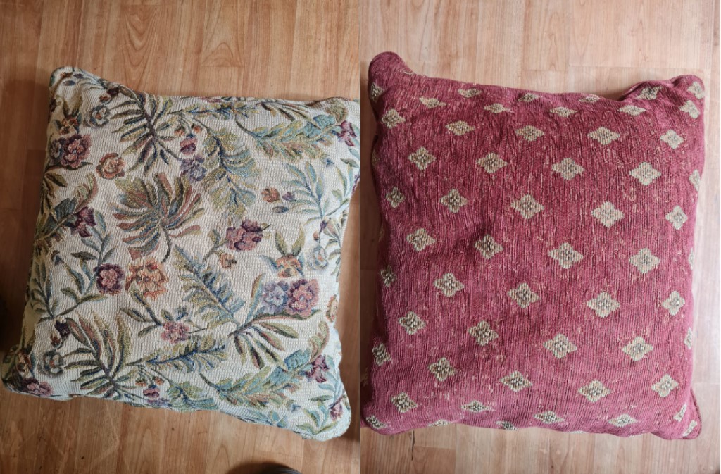 Par de cojines tapicería