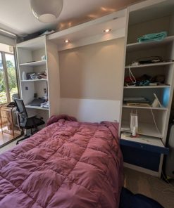 Cama abatible 1.5 plazas con escritorio