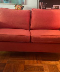 Sofá 2 cuerpos rojos