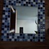 Espejo mosaico azul