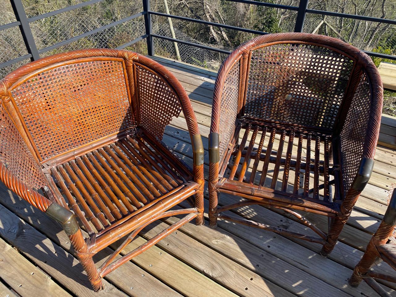 Juego de terraza 3 piezas enjuncado - Imagen 3